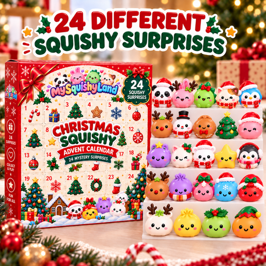 Christmas Squishy Advent Calendar - 24 Mystery Surprises