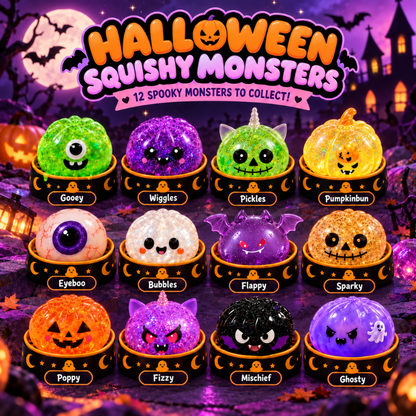 Halloween Squishy Monsters - Mystery Collection